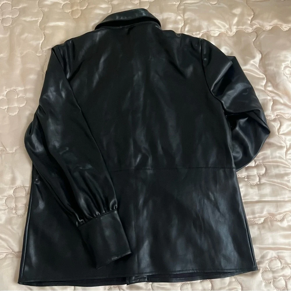 Marc New York Black Faux Leather Women's Jacket - Picture 13 of 13